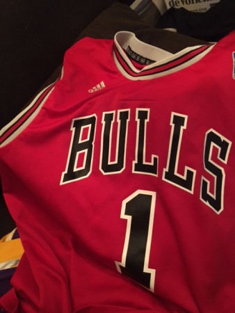 Tenue rood-wit Chicago Bulls maat M
